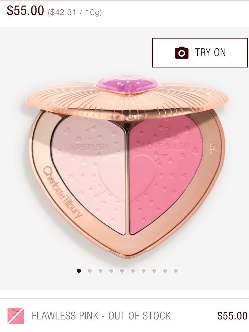 NWT🌷Charlotte Tilbury Pillow Talk Beauty Soulmates Palette in “Flawless Pink” - Picture 10 of 15